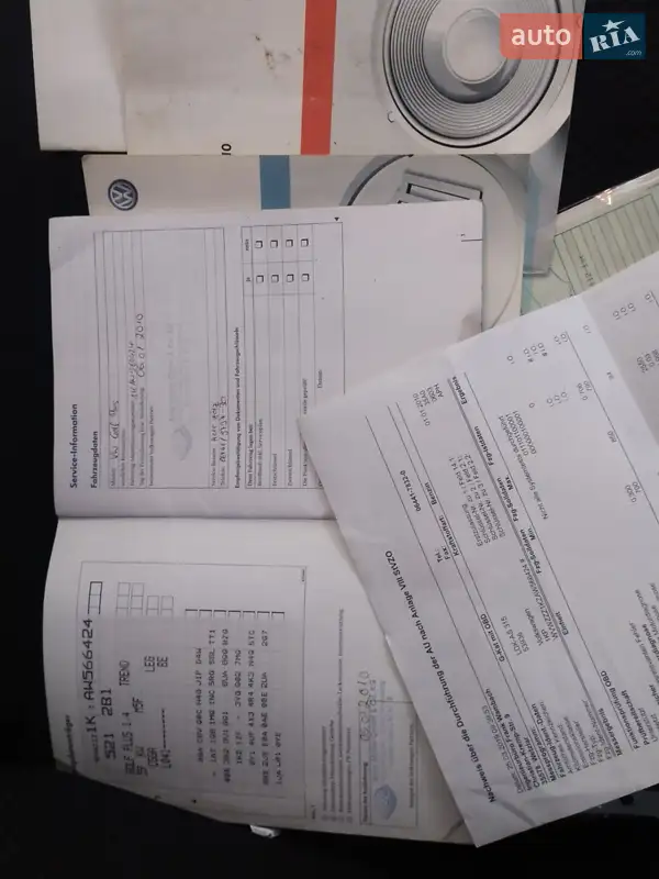 Хэтчбек Volkswagen Golf Plus 2009 в Ковеле документ 3 фото Хэтчбек Volkswagen Golf Plus 2009 в Ковеле документ