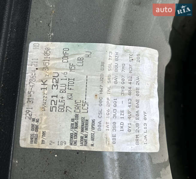 Хэтчбек Volkswagen Golf Plus 2010 в Летичеве фото 32 Хэтчбек Volkswagen Golf Plus 2010 в Летичеве