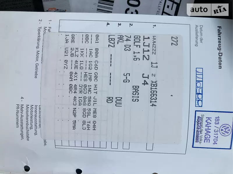 Хетчбек Volkswagen Golf 1999 в 