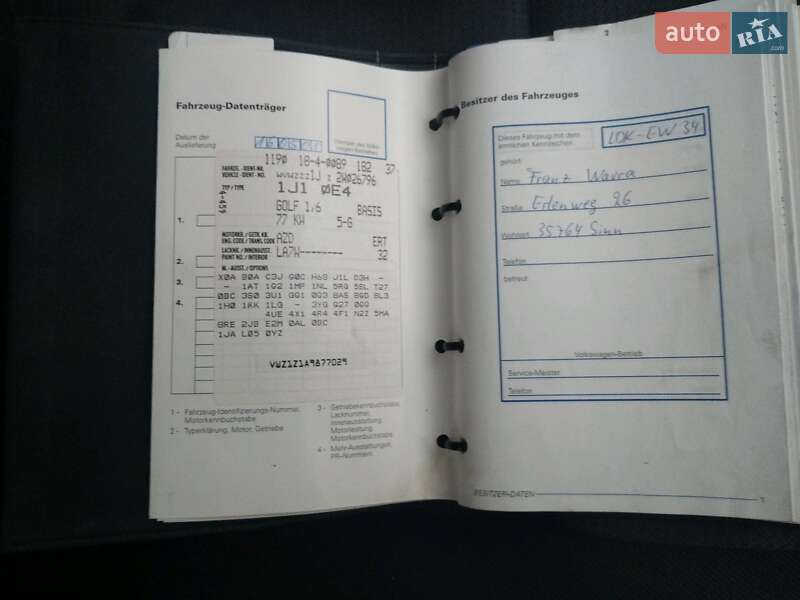 Хетчбек Volkswagen Golf 2001 в Івано-Франківську