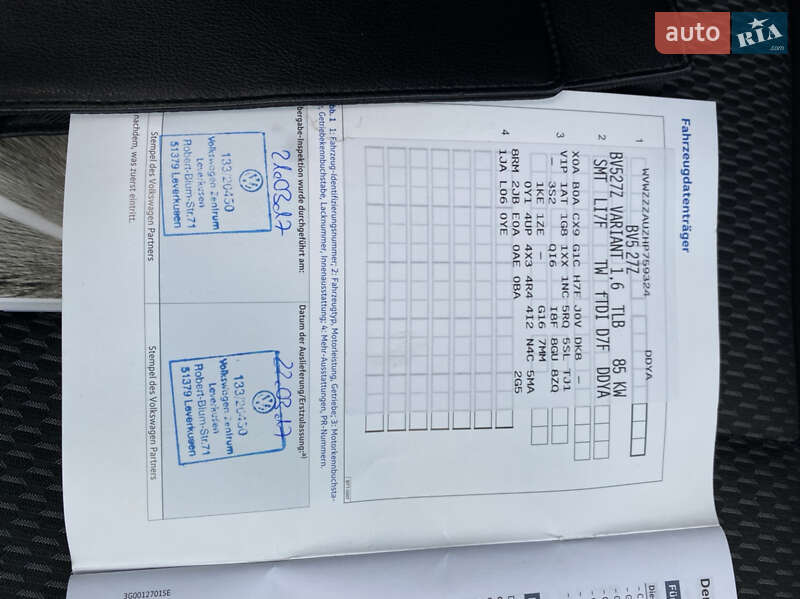 Універсал Volkswagen Golf 2017 в Нововолинську