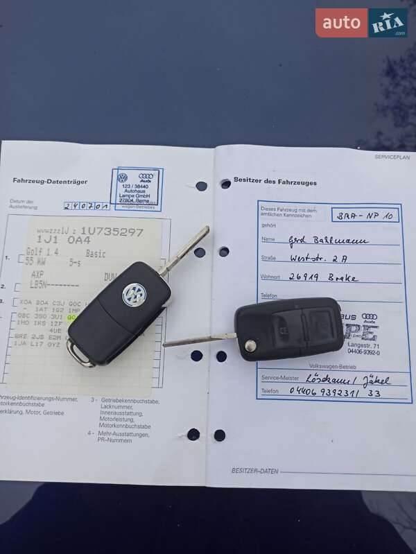 Хетчбек Volkswagen Golf 2001 в Тульчині