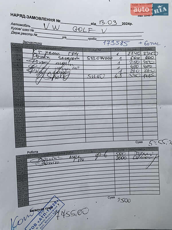 Универсал Volkswagen Golf 2009 в Ивано-Франковске