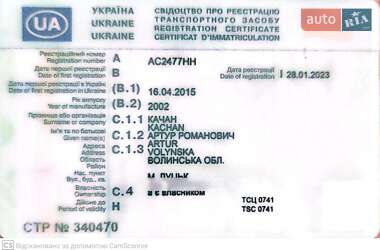 Хетчбек Volkswagen Golf 2002 в 