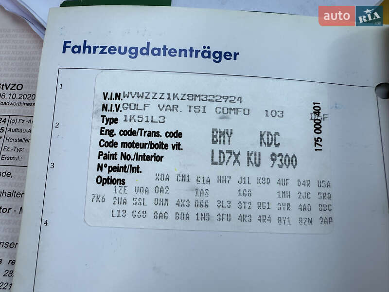 Універсал Volkswagen Golf 2007 в Полтаві