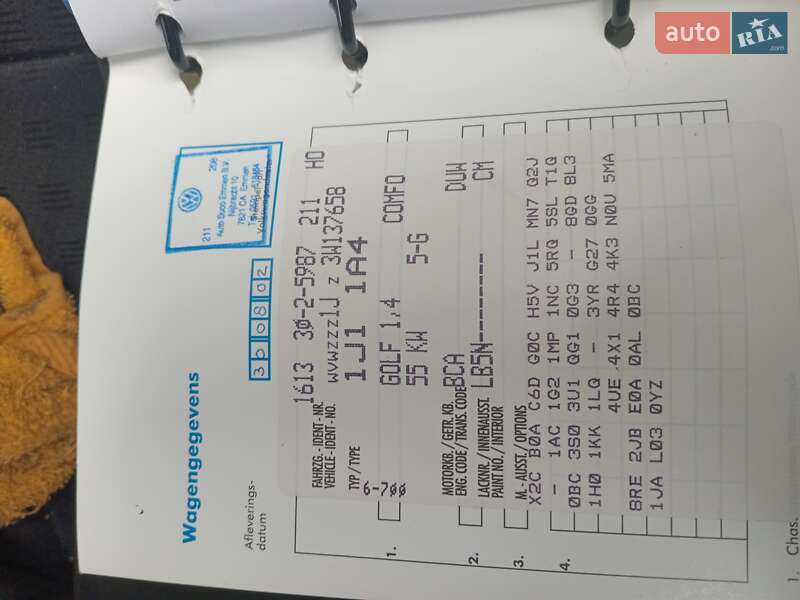 Хетчбек Volkswagen Golf 2002 в Рівному