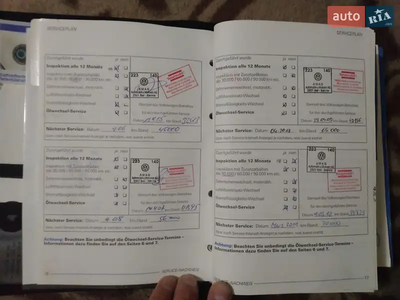 Хэтчбек Volkswagen Golf 2001 в Вараше документ