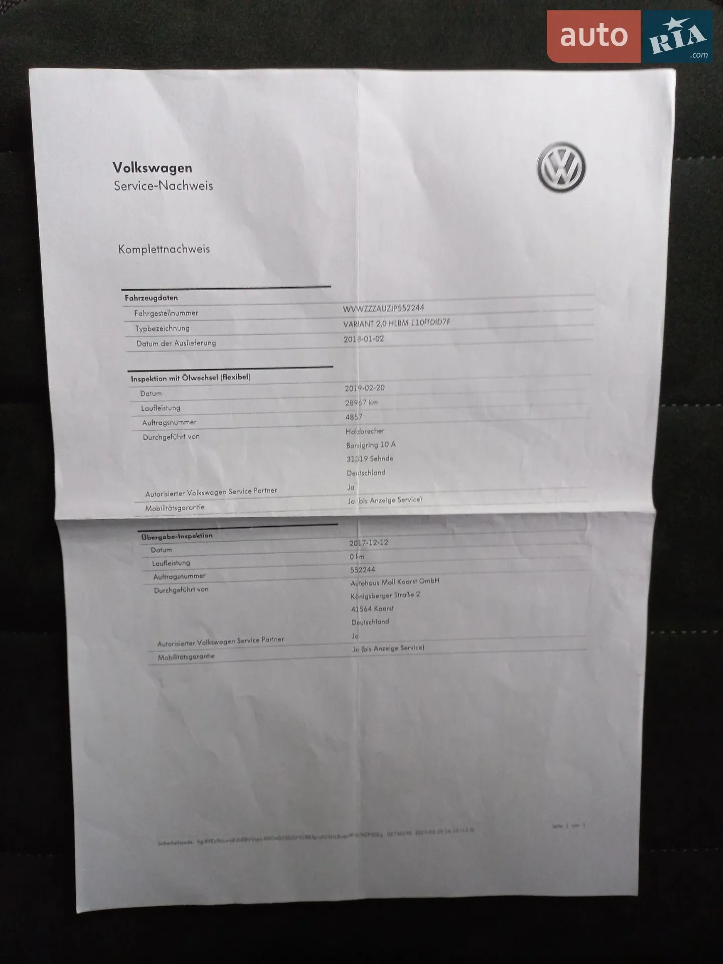 Volkswagen Golf 2017 VIN WVWZZZAUZJP552244 фото оголошення 16 з 120