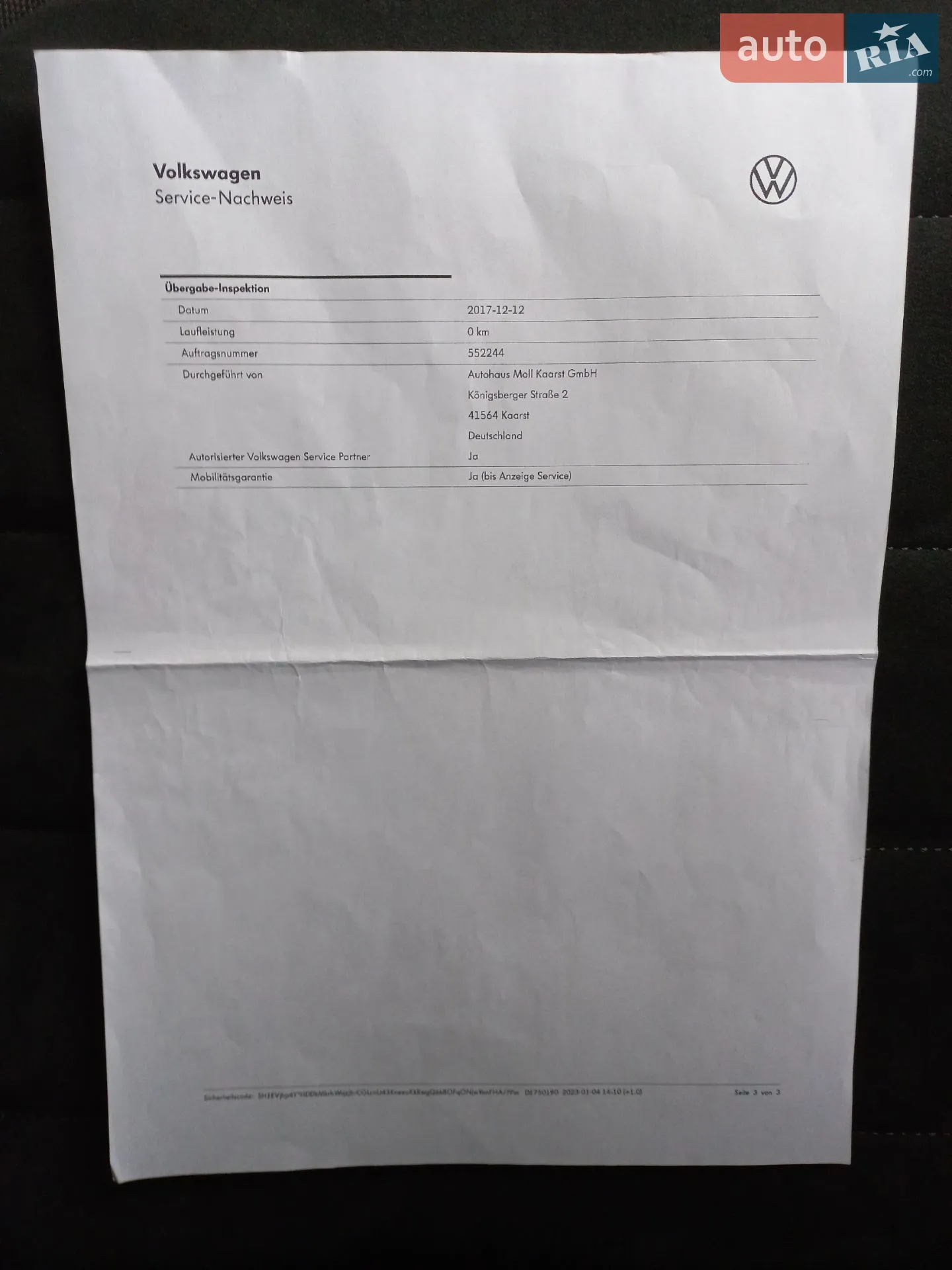 Volkswagen Golf 2017 VIN WVWZZZAUZJP552244 фото оголошення 25 з 120