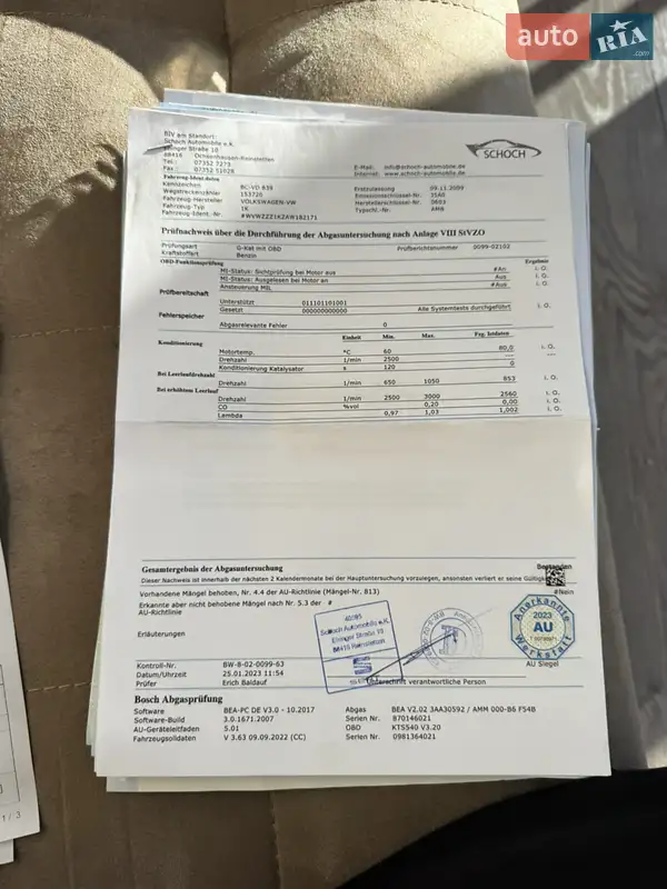 Хэтчбек Volkswagen Golf 2009 в Ивано-Франковске документ 18 фото Хэтчбек Volkswagen Golf 2009 в Ивано-Франковске документ