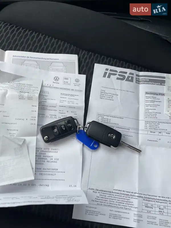 Универсал Volkswagen Golf 2012 в Ровно документ