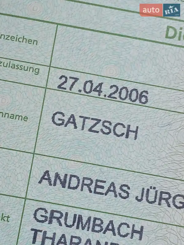 Хетчбек Volkswagen Golf 2006 в Тернополі документ