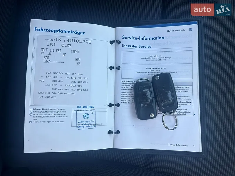 Volkswagen Golf 2004 VIN WVWZZZ1KZ4W105328 фото оголошення 39 з 71