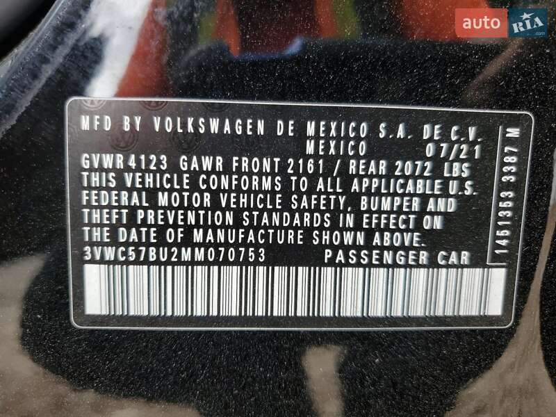 Седан Volkswagen Jetta 2021 в Дніпрі