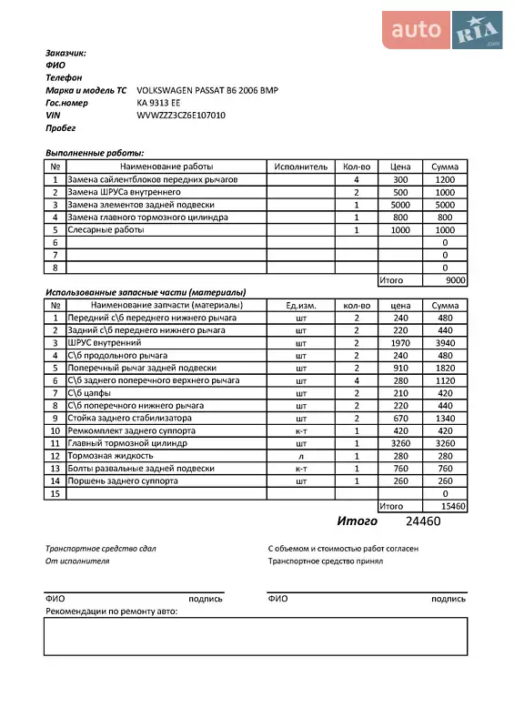 Универсал Volkswagen Passat 2005 в Киеве документ