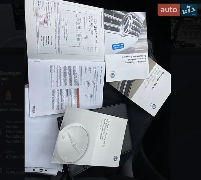 Универсал Volkswagen Passat 2016 в Киеве документ 2 фото Универсал Volkswagen Passat 2016 в Киеве документ