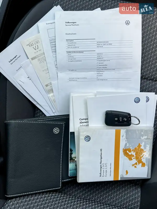 Седан Volkswagen Passat 2017 в Тернополе документ
