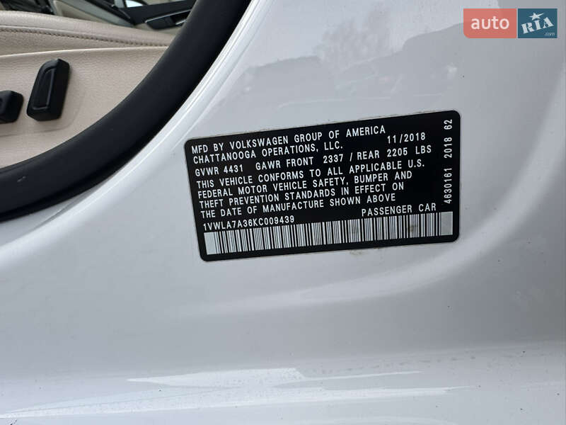 Седан Volkswagen Passat 2018 в Луцке фото 34 Седан Volkswagen Passat 2018 в Луцке