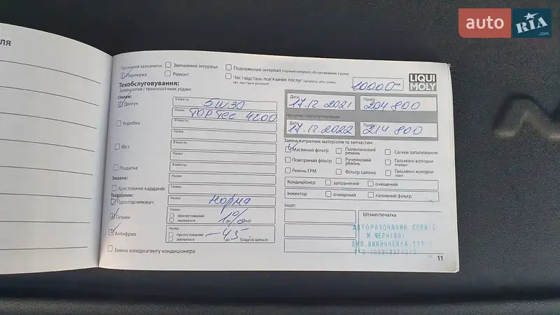 Внедорожник / Кроссовер Volkswagen Touareg 2015 в Черновцах документ