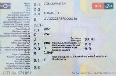 Позашляховик / Кросовер Volkswagen Touareg 2015 в 