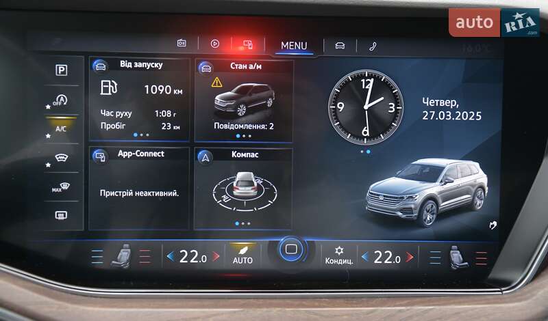 Позашляховик / Кросовер Volkswagen Touareg 2019 в Києві фото 31 Позашляховик / Кросовер Volkswagen Touareg 2019 в Києві