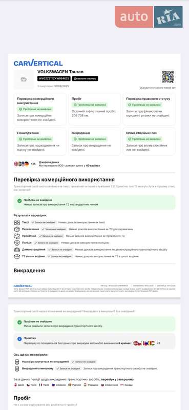 Микровэн Volkswagen Touran 2019 в Ковеле фото 30 Микровэн Volkswagen Touran 2019 в Ковеле