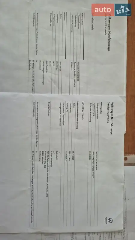 Минивэн Volkswagen Transporter 2022 в Бердичеве документ