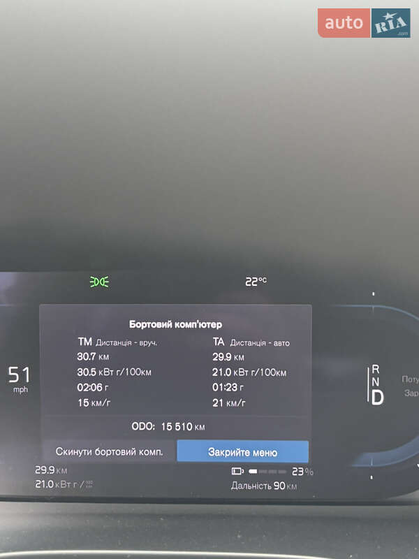 Внедорожник / Кроссовер Volvo C40 Recharge 2022 в Киеве