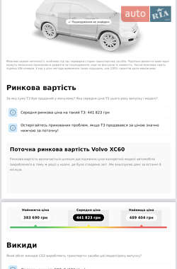 Внедорожник / Кроссовер Volvo XC60 2010 в 