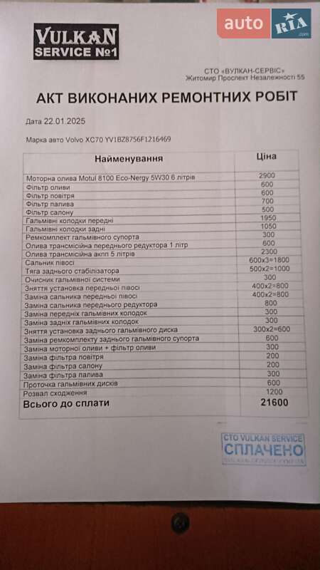 Универсал Volvo XC70 2014 в Житомире