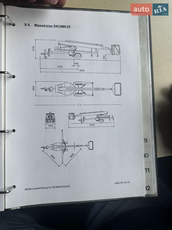 Автовишка Weber SF 400 2000 в Луцьку фото 25 Автовишка Weber SF 400 2000 в Луцьку