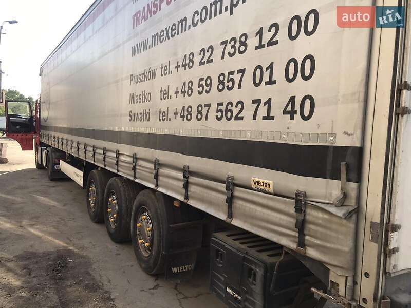 Тентований борт (штора) - напівпричіп Wielton NS-3 2015 в Дніпрі