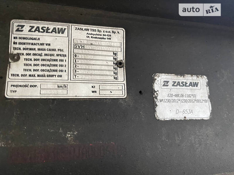 Самосвал полуприцеп Zaslaw D 653 2018 в Жовкве