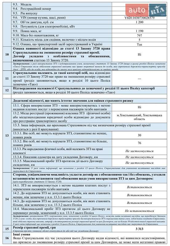 Лифтбек ЗАЗ 1103 Славута 2003 в Полонном фото 12 Лифтбек ЗАЗ 1103 Славута 2003 в Полонном