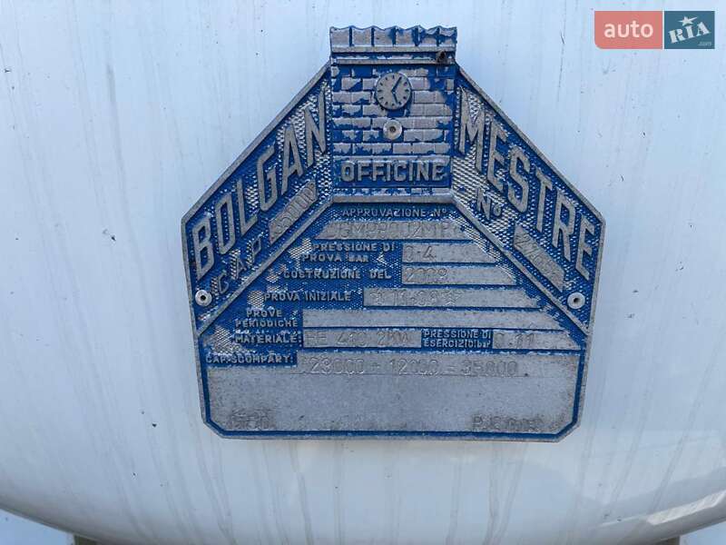 Цистерна полуприцеп Zorzi 36S 2008 в Виннице