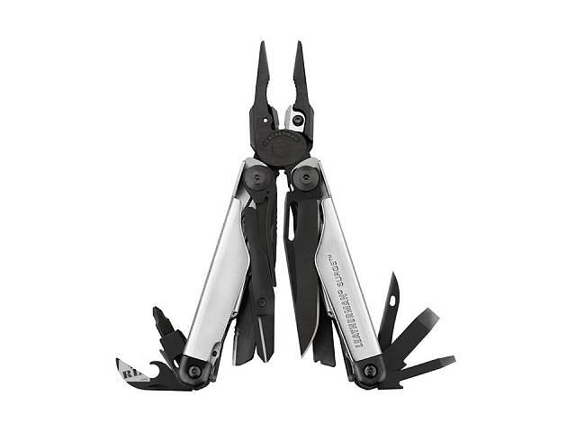 Мультитул LEATHERMAN Surge BLACK&SILVER, чехол MOLLE, картоная коробка (832462)