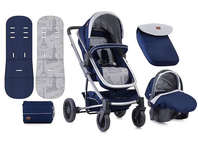 Детская коляска S-500 SET BLUE TRAVELLING