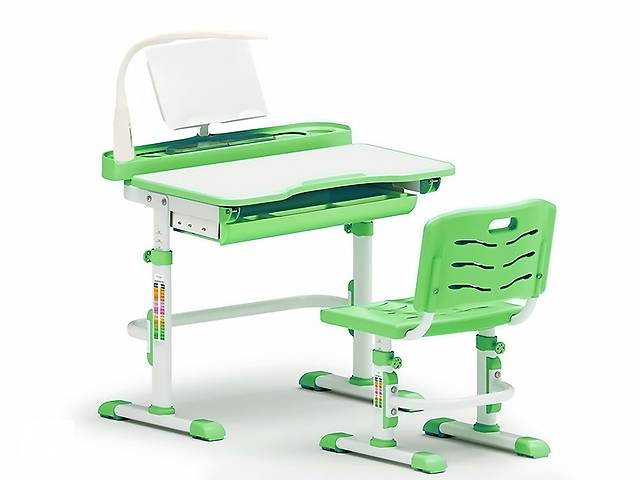 Комплект парта и стульчик Evo-kids 80 см (с лампой), подставкой, подарки. Доставка 0