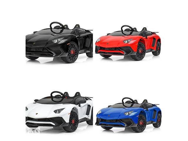 Детский электромобиль детский Lamborghini M 3903 EBLR-1 сидение эко-кожа, мягкие колеса