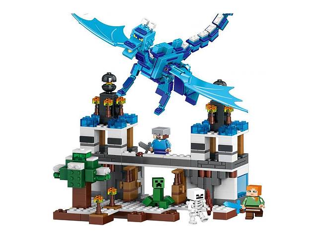Конструктор Lepin Нападение синего дракона Серия Cubeworld 548 деталей 18020