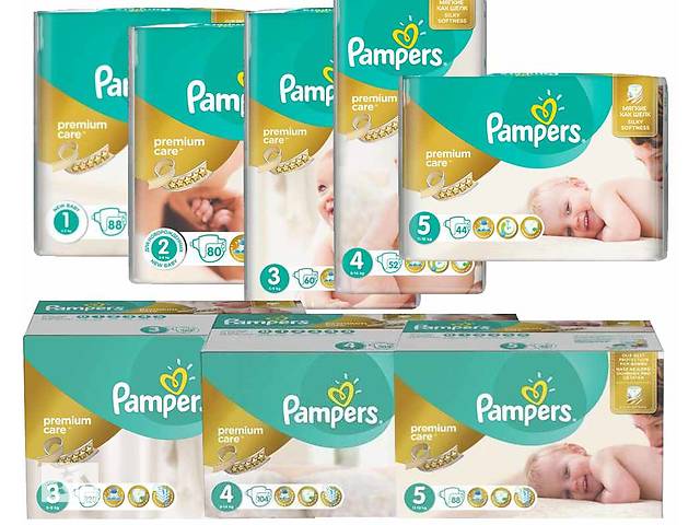Памперс Премиум Кеа Pampers Premium Care 1,2