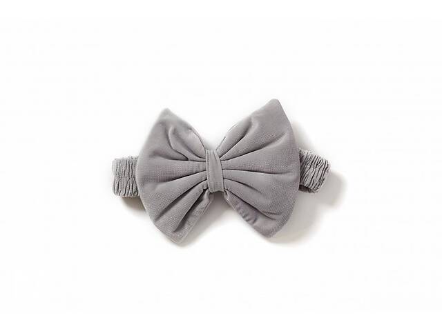 Декор Бантик для конверта для новорожденных Twins Bear & Velvet 7099-DB-10, серый. Подарок на выписку