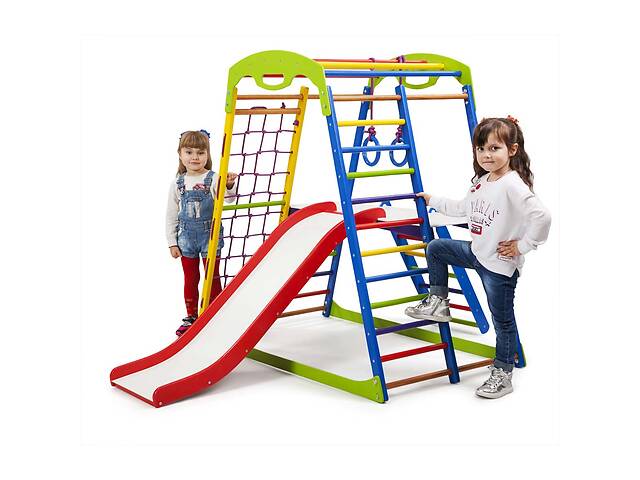SportBaby Детский спортивный комплекс для дома SportWood Plus 2