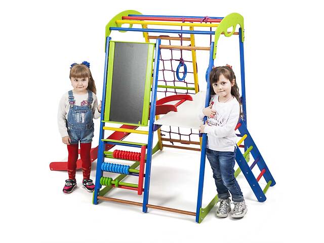 SportBaby Детский спортивный комплекс для дома SportWood Plus 3