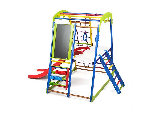 Детский спортивный комплекс для дома из натурального дерева SportBaby SportWood Plus 3 («SportWood Plus 3»)