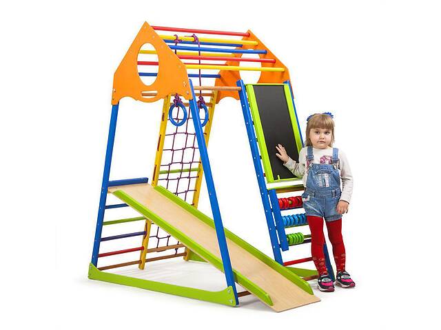 Дитячий спортивний комплекс SportBaby KindWood Color Plus