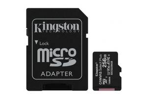Карта памяти Kingston microSDXC 256GB Canvas Select Plus UHS-I/U3 + SD-адаптер (SDCS2/256GB) (Код товара:17657)