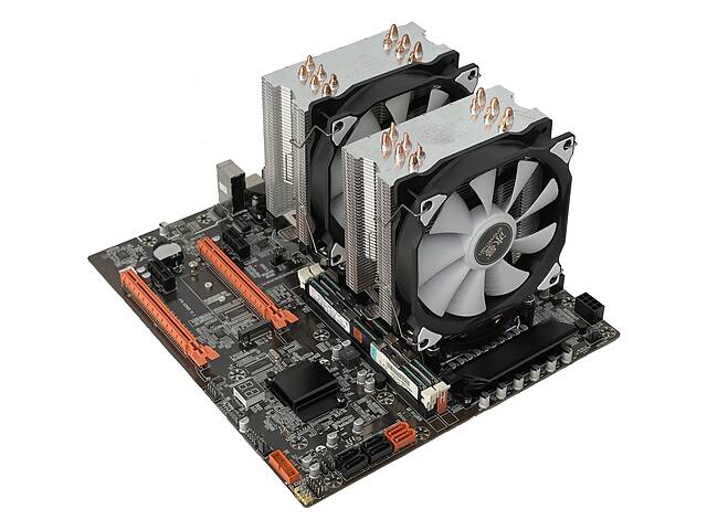 Комплект: материнская плата X79-SERVER / Intel Xeon E5-2690 v2 (10 (20) ядер по 3.0 - 3.6 GHz) / 16 GB DDR3 / 2x Куле...
