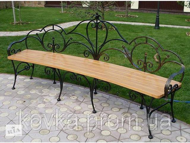 Кованая парковая скамья