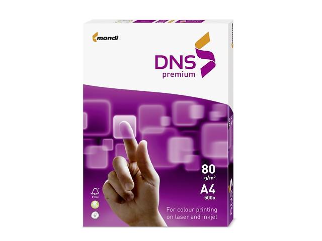 бу A4 120 г/м2 DNS Premium, MONDI, бумага для двухсторонней цифровой печати в Киеве бу A4 120 г/м2 DNS Premium, MONDI, бумага для двухсторонней цифровой печати в Киеве